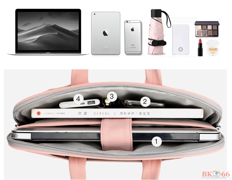 Túi chống sốc cho laptop, macbook, surface da PU cao cấp-6